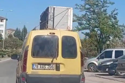 Tavanında buzdolabı olan sürücüye 2 bin 72 TL ceza