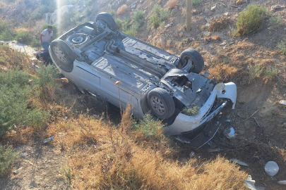 Hatay Kırıkhan’da trafik kazası: Şarampole devrilen araçta 7 kişi yaralandı