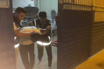 Adana'da kaportacıya narkotik baskını