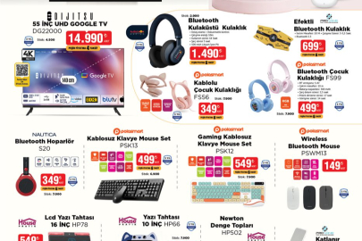 BİM 5 Eylül 2025 aktüel kataloğu raflarda: Kırtasiye ürünleri ve elektronik ilgi odağı