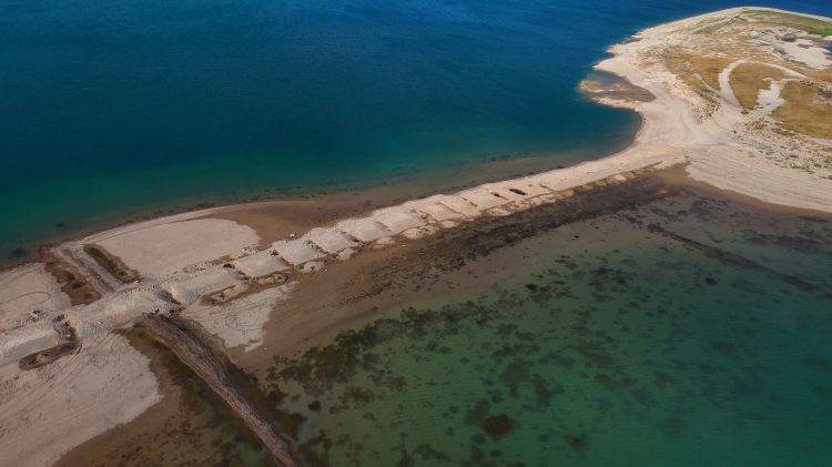 Adana’da Seyhan Barajı’nda sular çekildi Sevgi Adası yolu yeniden ortaya çıktı 3