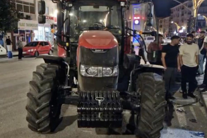 Alkollü traktör sürücüsü dehşet saçtı