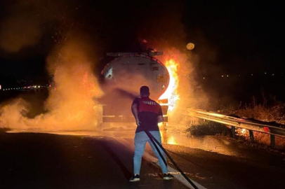 Osmaniye’de akaryakıt tankerinde yangın