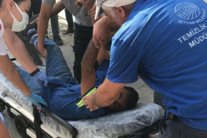 Adana'da belediye temizlik görevlisi 2 kişi tarafından darbedildi