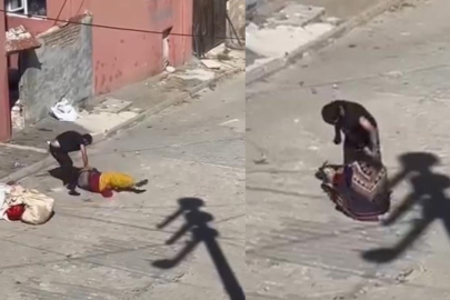  Eskişehir’de sokak ortasında dehşet: Eşini defalarca yumrukladı!