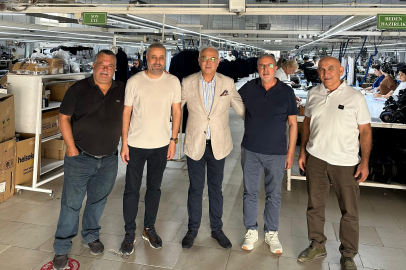 MHP Adana İl Başkanı Kanlı, tekstil sektöründeki işletmeleri yerinde inceledi