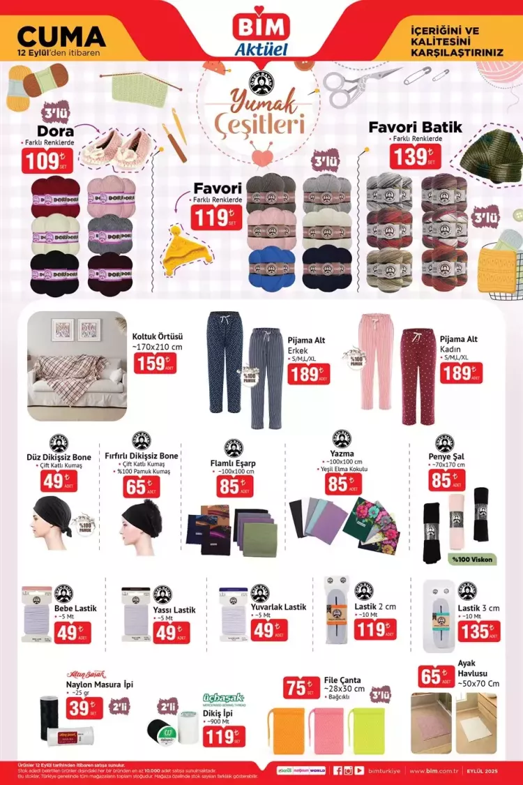 BİM'de bu cuma neler var 12 Eylül BİM aktüel ürünler kataloğu ile raflar yenilendi 4