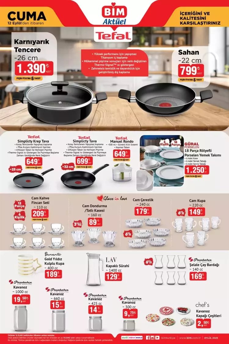 BİM'de bu cuma neler var 12 Eylül BİM aktüel ürünler kataloğu ile raflar yenilendi 6