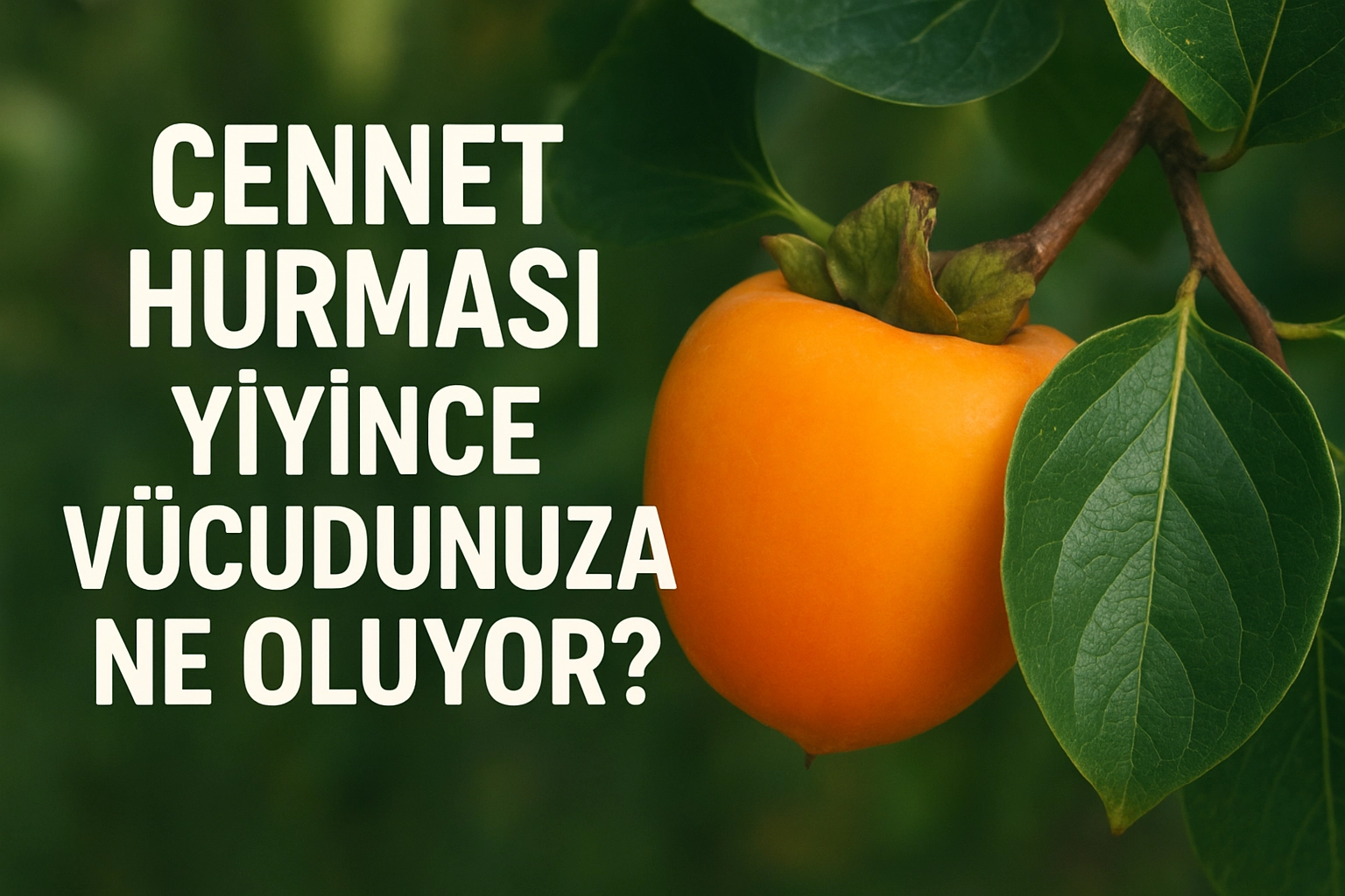 Cennet Hurması Yiyince Vücudunuza Ne Oluyor? Bilinmeyen Etkileri....
