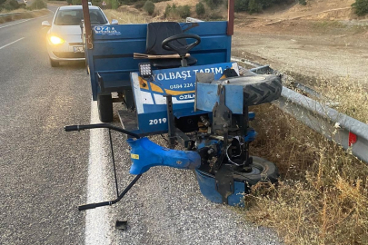 Kontrolden çıkan patpat şarampole uçtu: 1 yaralı