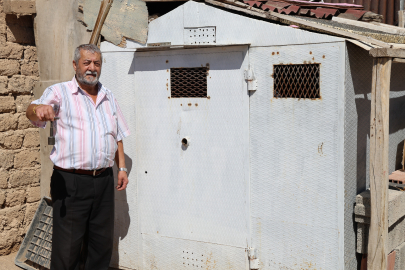 Güvercinlerini korumak için banka kasası gibi kümes yaptırdı