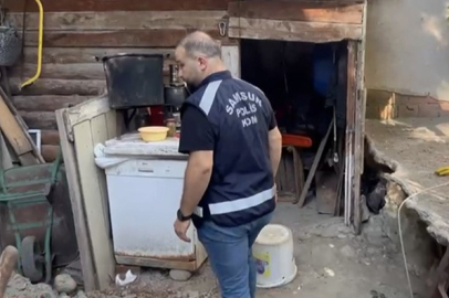 Rüyasında define gören kadın, oğlu ile tünel kazarken suçüstü yakalandı