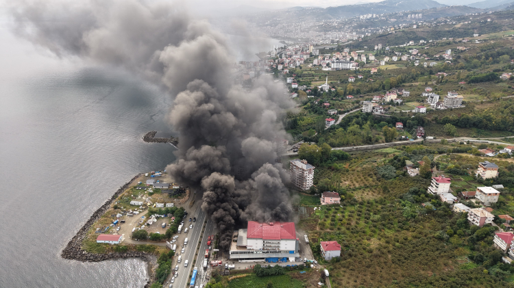 trabzon avm yangını
