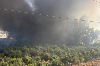 Adana’daki geri dönüşüm fabrikası yangınına havadan müdahale