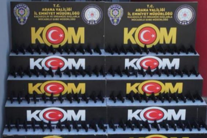 Adana’da tırda 97 ruhsatsız tabanca ele geçirildi