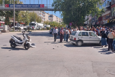 Mersin’in Mut ilçesinde otomobil ile motosiklet çarpıştı: 2 yaralı