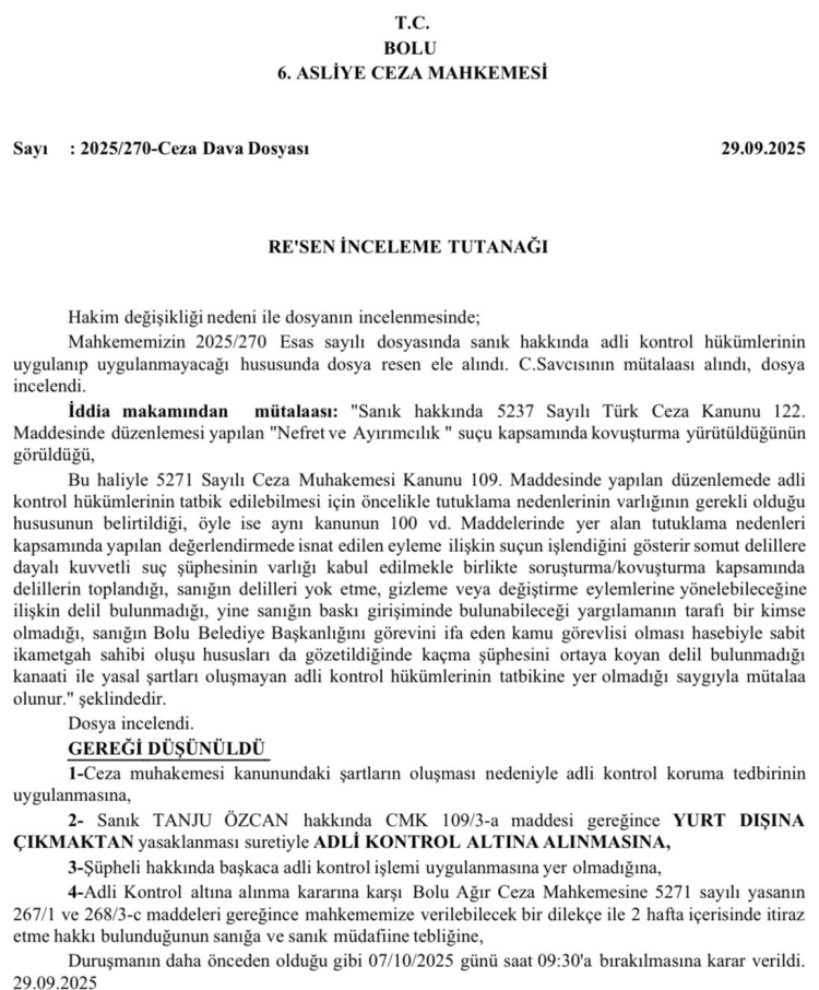 CHP’li Tanju Özcan’a yurt dışına çıkış yasağı 2
