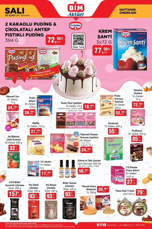 BİM PASTA MALZEMELERİ