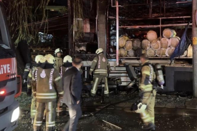 Ümraniye’de nalbur dükkanında yangın