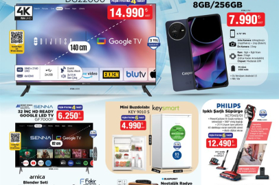 BİM 3 Ekim 2025 aktüel ürünler kataloğu:  Televizyondan cep telefonuna, ev tekstilinden mutfak ürünlerine cazip fiyatlar!