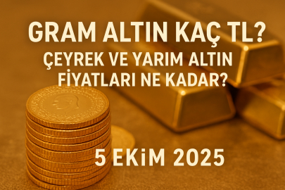 Gram altın kaç TL? Çeyrek ve yarım altın fiyatları ne kadar? 5 Ekim 2025 altın fiyatları
