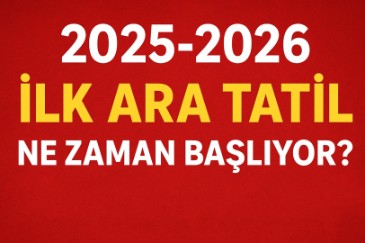 2025-2026 İlk ara tatil ne zaman başlıyor? Kasım ara tatili kaç gün sürecek?