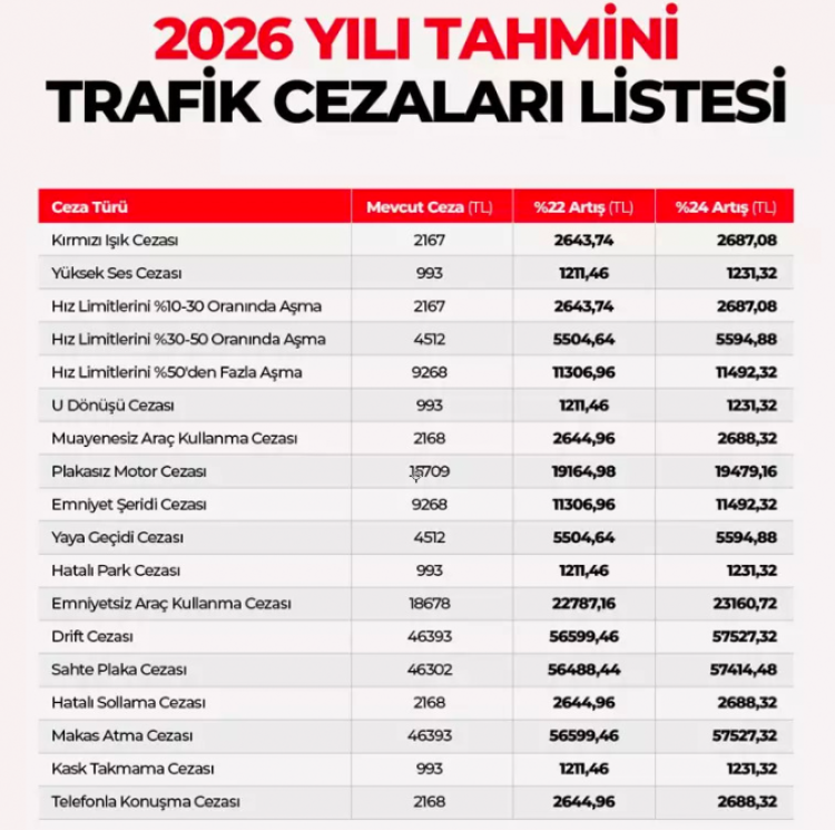 trafik cezaları 