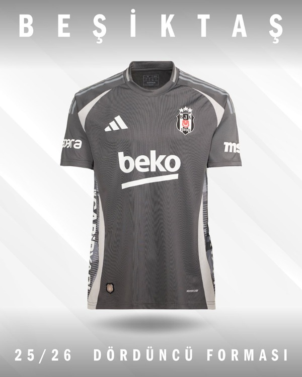 BEŞİKTAŞ'TAN YENİ GRİ-BEYAZ FORMA