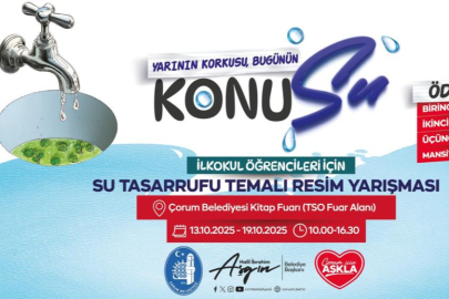 Çocuklar 'su tasarrufu' konulu resimlerle yarışacak