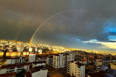 Elazığ’da gökkuşağı şöleni