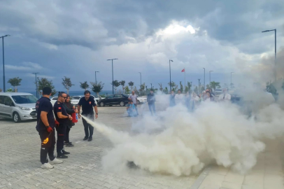 Yumurtalık’ta yangın eğitimi ve uygulamalı tatbikat gerçekleşti