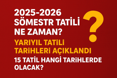 2025-2026 sömestr tatili ne zaman başlıyor? MEB yarıyıl tatili tarihleri açıklandı