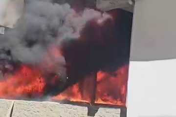 Diyarbakır Hani’de bina inşaatında yangın paniği!