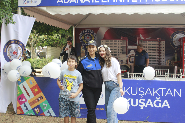 Adana İl Emniyet Müdürlüğü, Adana Lezzet Festivali’nde farkındalık oluşturdu