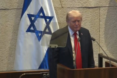 Trump İsrail Meclisi’nde protestoyla karşılandı