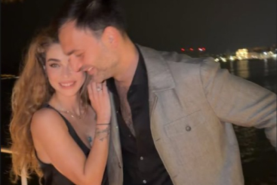 Oyuncu Öykü Çelik’e sevgilisi Ali Çakıcı’dan romantik evlenme teklifi