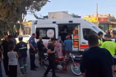Hatay’da korkunç kaza: Motosiklet sürücüsü yaşlı çiftin üzerine uçtu