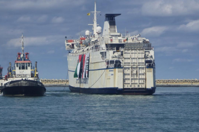 Gazze’ye giden 17. İyilik Gemisi Mısır’a ulaştı