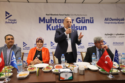 Yüreğir Belediye Başkanı Demirçalı, 19 Ekim Muhtarlar Günü’nde muhtarlarla buluştu