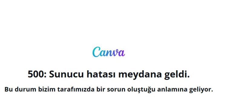 canva çöktümü