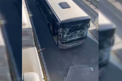 Küçükçekmece’de metrobüs kazası: 1 yaralı