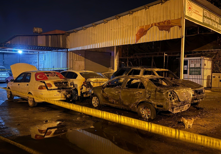 Mersin’de sanayi sitesinde 5 aracı kundaklayan şüpheli yakalandı 2