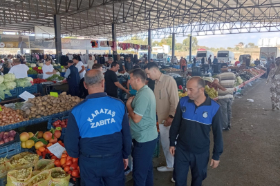 Semt pazarlarında hijyen ve düzen zabıta kontrolünde