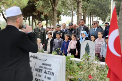 Neşe öğretmen ve babasının şehadetinin 32. yılı törenle anıldı