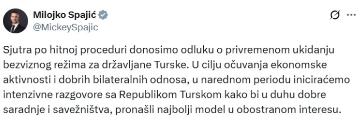 Karadağ, Türk vatandaşlarına vizesiz seyahati askıya aldı 2