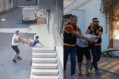 Küçük çocuğu yere fırlattı, sosyal medyada tepki yağdı! Adana’da dehşet anları kamerada