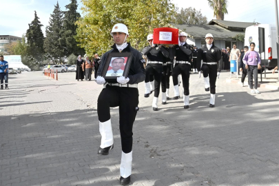 Kalp krizi geçiren polis memuru son yolculuğuna uğurlandı