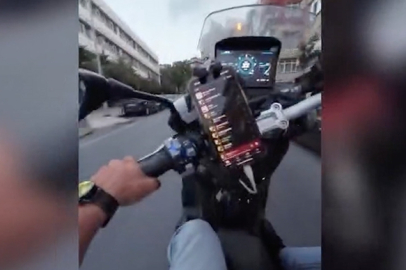 Kağıthane’de trafikte makas atan motosikletliye 15 bin 768 lira ceza