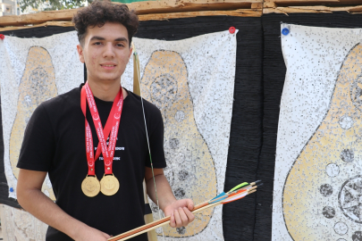 Dizilerden görüp merak saldığı okçulukta Türkiye rekoru kırdı