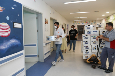 Mersin Büyükşehir’den lösemili çocuklara moral desteği